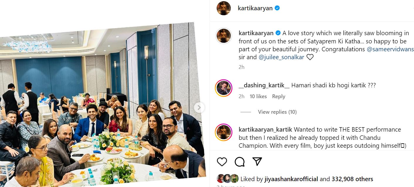 Kartik Aaryan Instagram